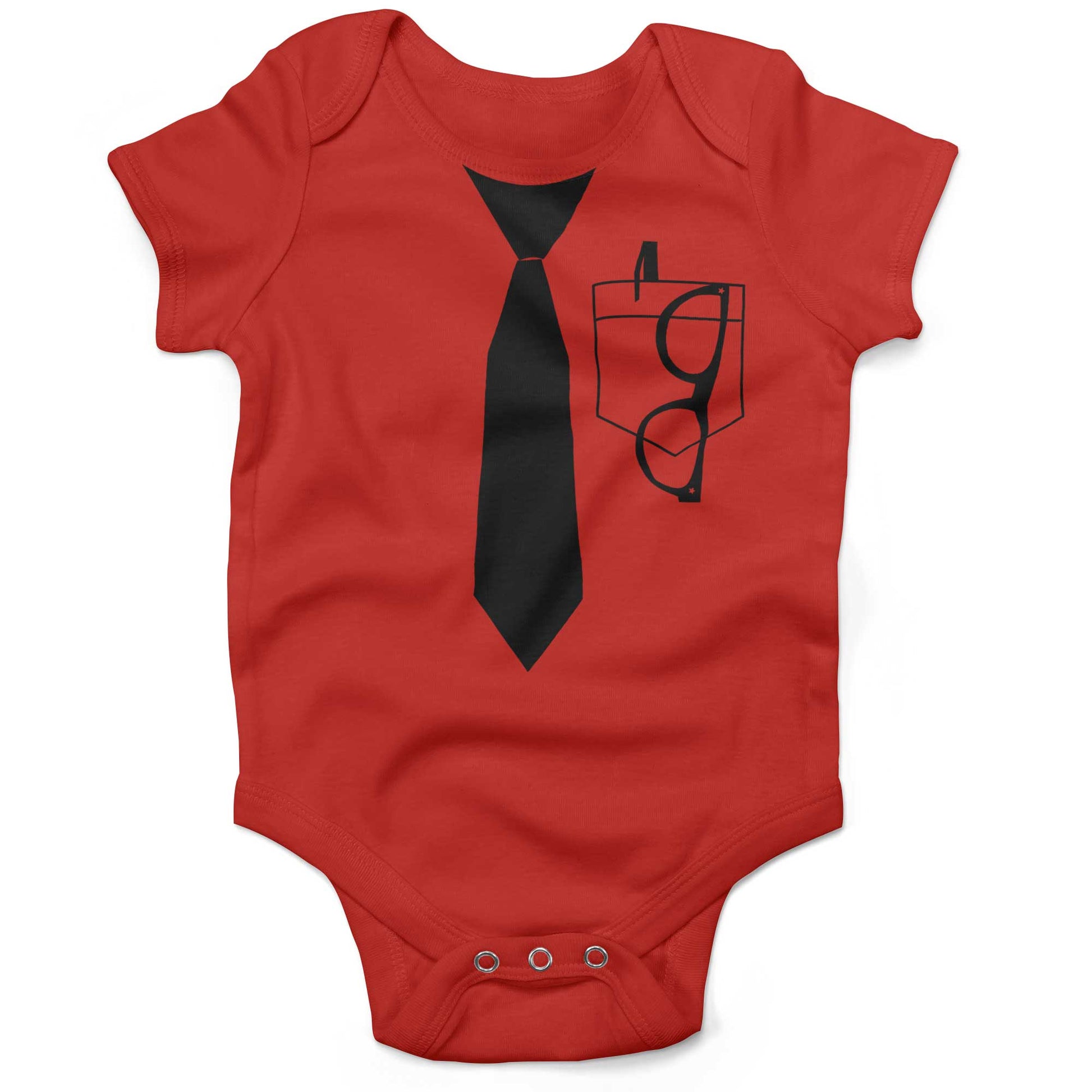 Nerdorama Infant Bodysuit or Raglan Tee-Organic Red-3-6 months