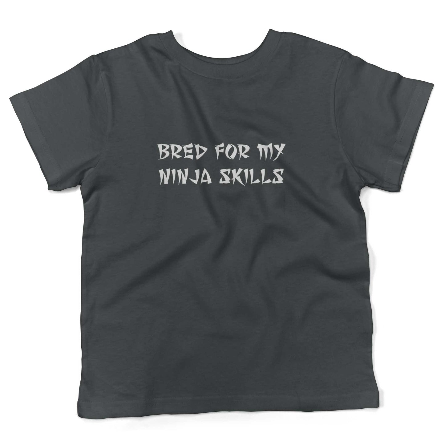 Bred For My Ninja Skills Infant Bodysuit or Raglan Baby Tee-White/Black-6-12 months