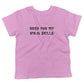 Bred For My Ninja Skills Toddler Shirt-Organic Pink-2T