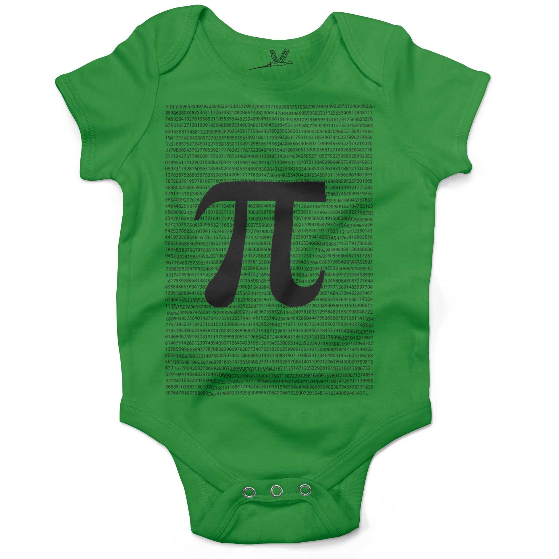 Irrational Pi Infant Bodysuit-Grass Green-3-6 months