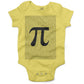 Irrational Pi Infant Bodysuit-Yellow-3-6 months