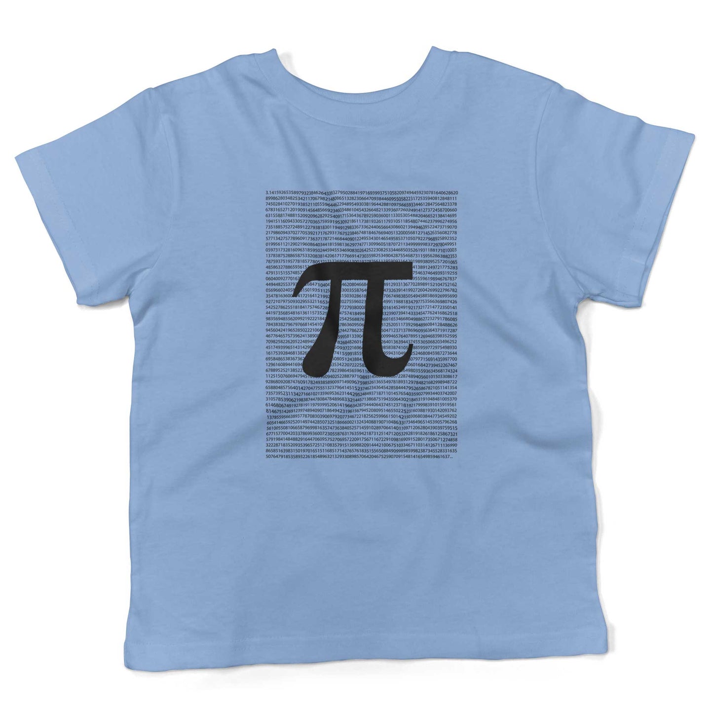 Irrational Pi Toddler Shirt-Organic Baby Blue-2T