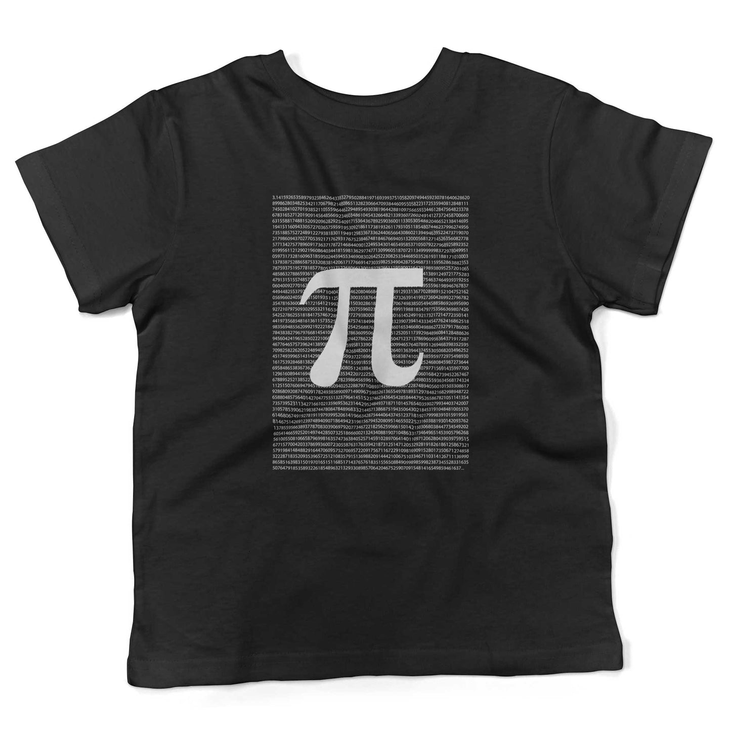 Irrational Pi Toddler Shirt-Organic Black-2T