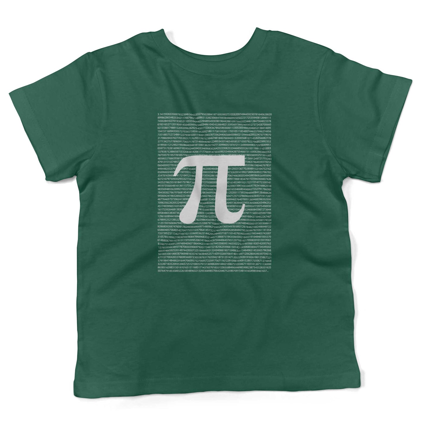 Irrational Pi Toddler Shirt-Kelly Green-2T