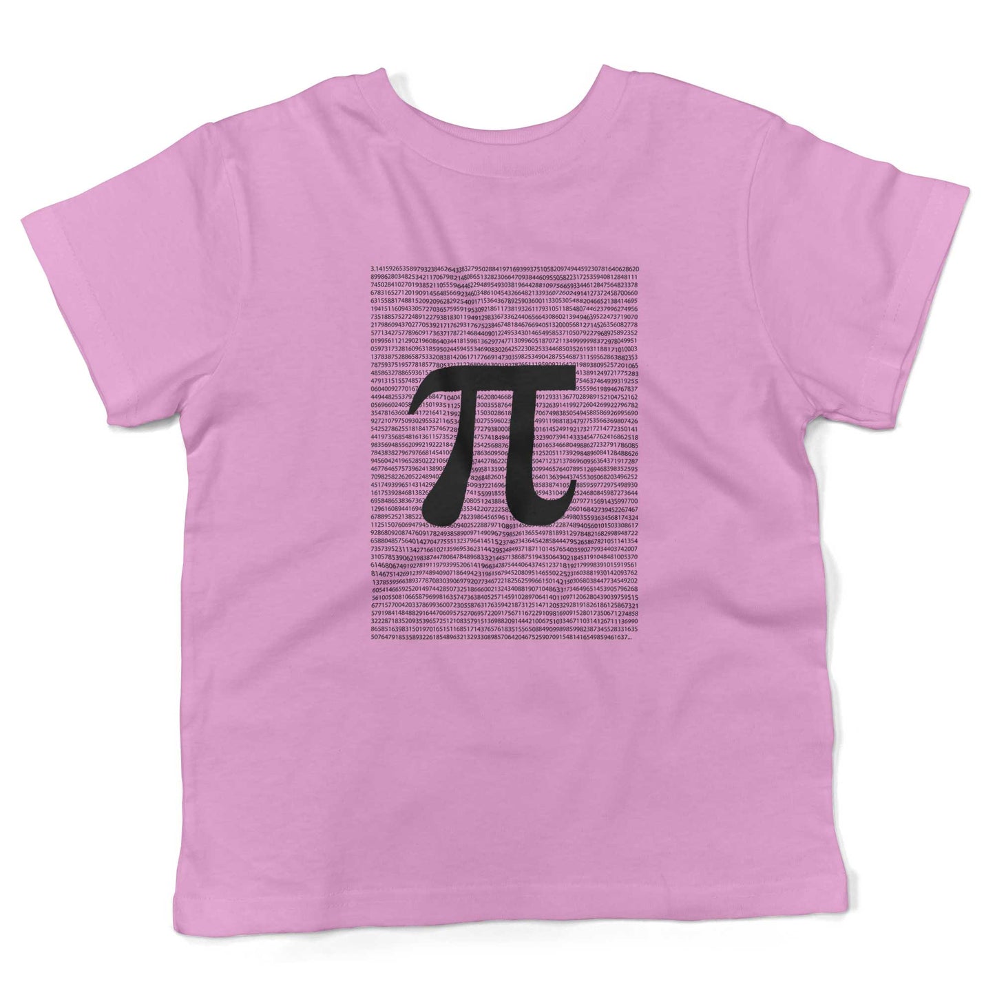 Irrational Pi Toddler Shirt-Organic Pink-2T