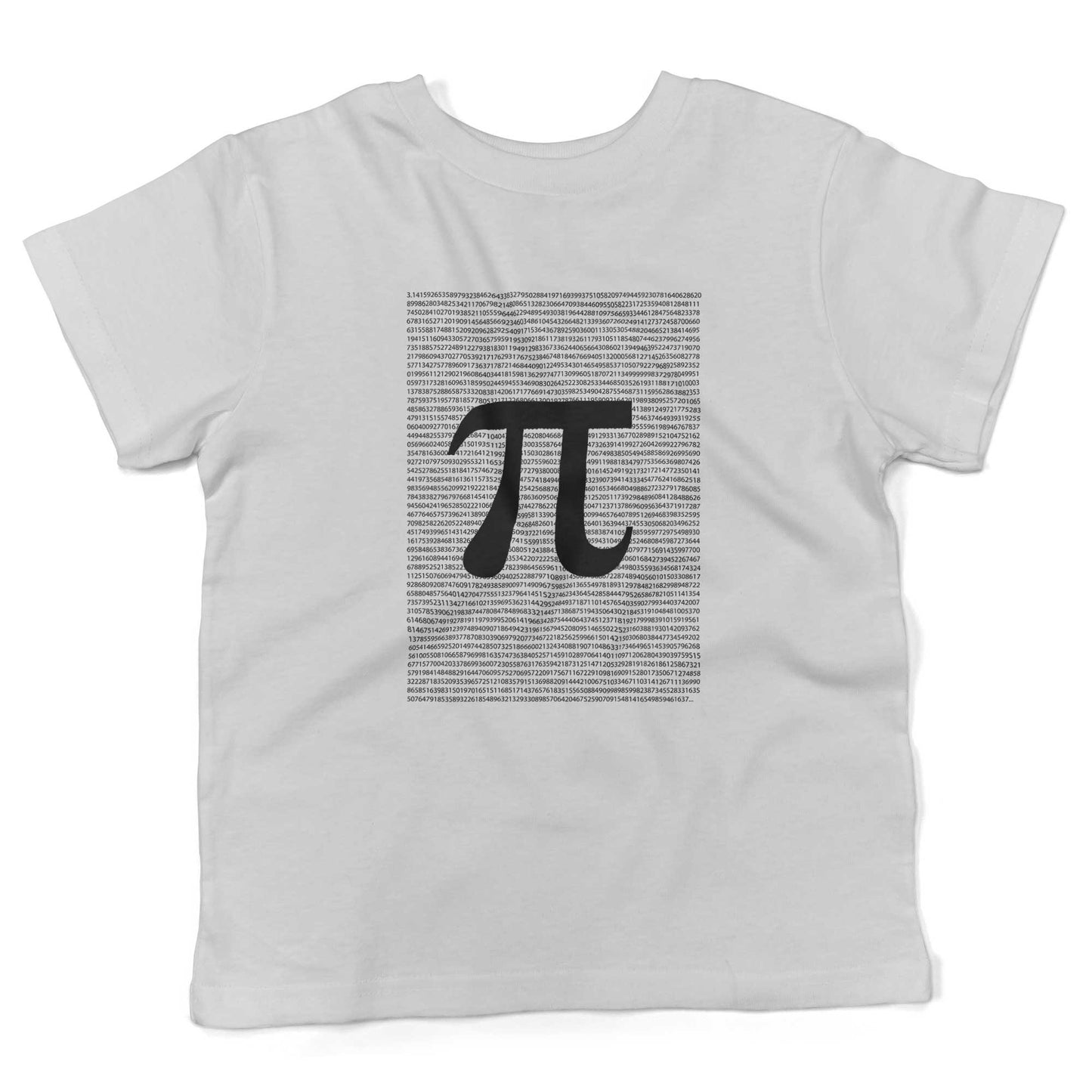 Irrational Pi Toddler Shirt-White-2T