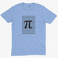Irrational Pi Unisex Or Women's Cotton T-shirt-Baby Blue-Unisex