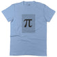 Irrational Pi Unisex Or Women's Cotton T-shirt-Baby Blue-Woman