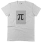Irrational Pi Unisex Or Women's Cotton T-shirt-White-Woman