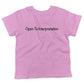 Open To Interpretation Toddler Shirt-Organic Pink-2T
