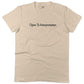 Open To Interpretation Unisex Or Women's Cotton T-shirt-Organic Natural-Woman