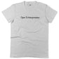 Open To Interpretation Unisex Or Women's Cotton T-shirt-White-Woman