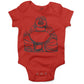 Laughing Buddha Infant Bodysuit or Raglan Baby Tee-Organic Red-3-6 months
