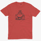 Laughing Buddha Unisex Or Women's Cotton T-shirt-Red-Unisex