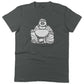 Laughing Buddha Unisex Or Women's Cotton T-shirt-Asphalt-Woman