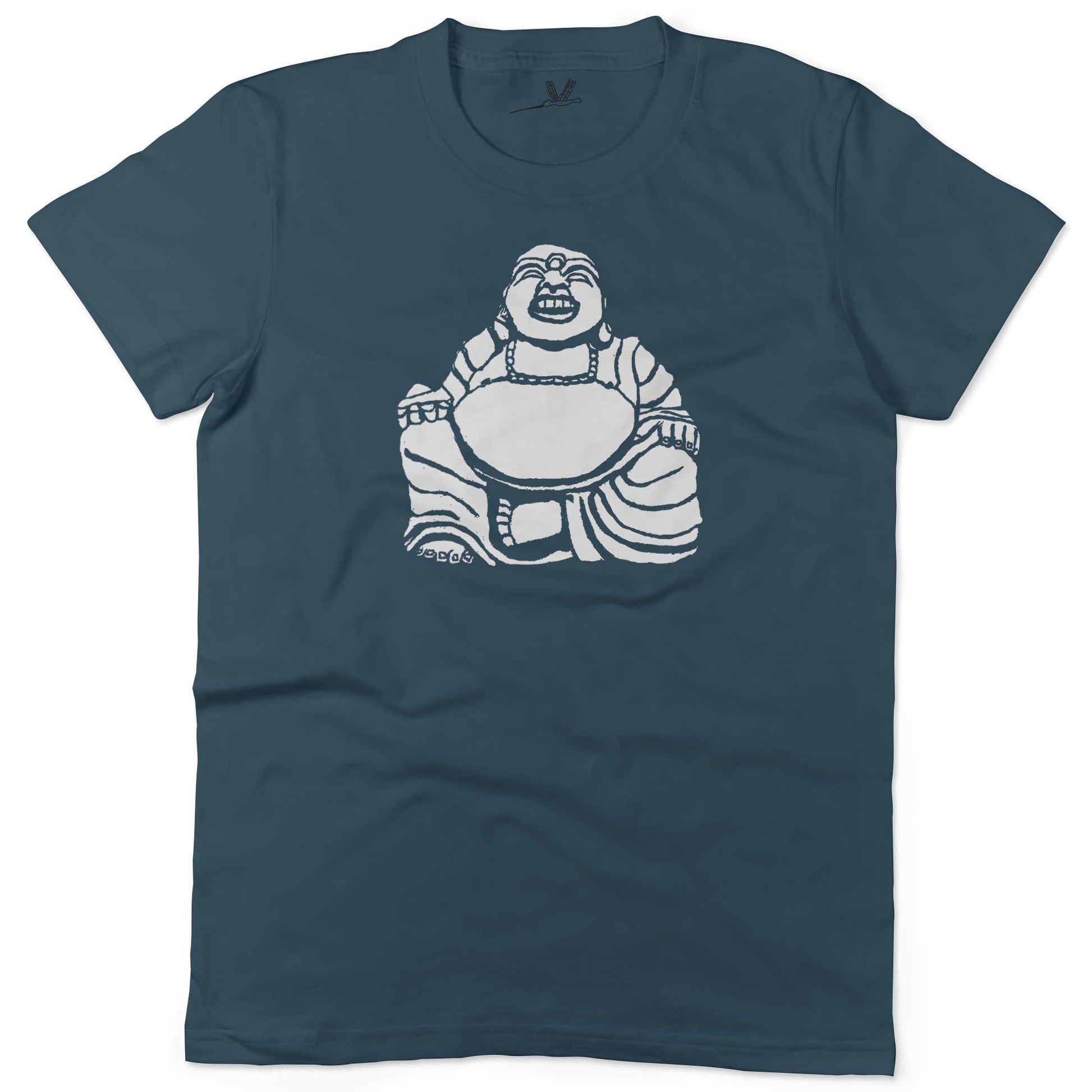 Laughing Buddha Unisex Or Women's Cotton T-shirt-