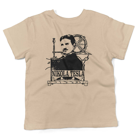 Nikola Tesla Toddler Shirt-Organic Natural-2T