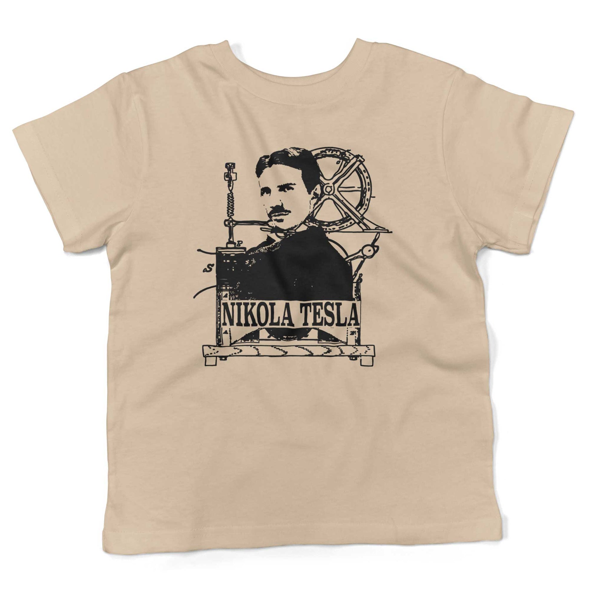 Nikola Tesla Toddler Shirt-Organic Natural-2T