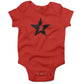 Star Bolt Infant Bodysuit or Raglan Baby Tee-Organic Red-3-6 months