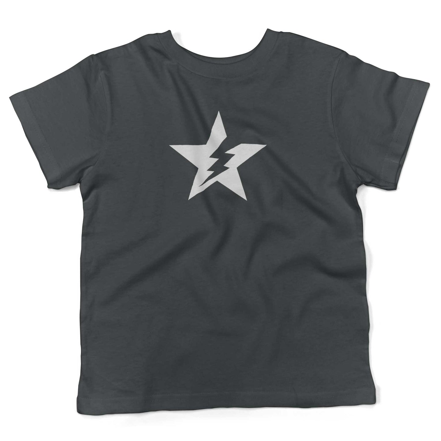 Star Bolt Toddler Shirt-Asphalt-2T