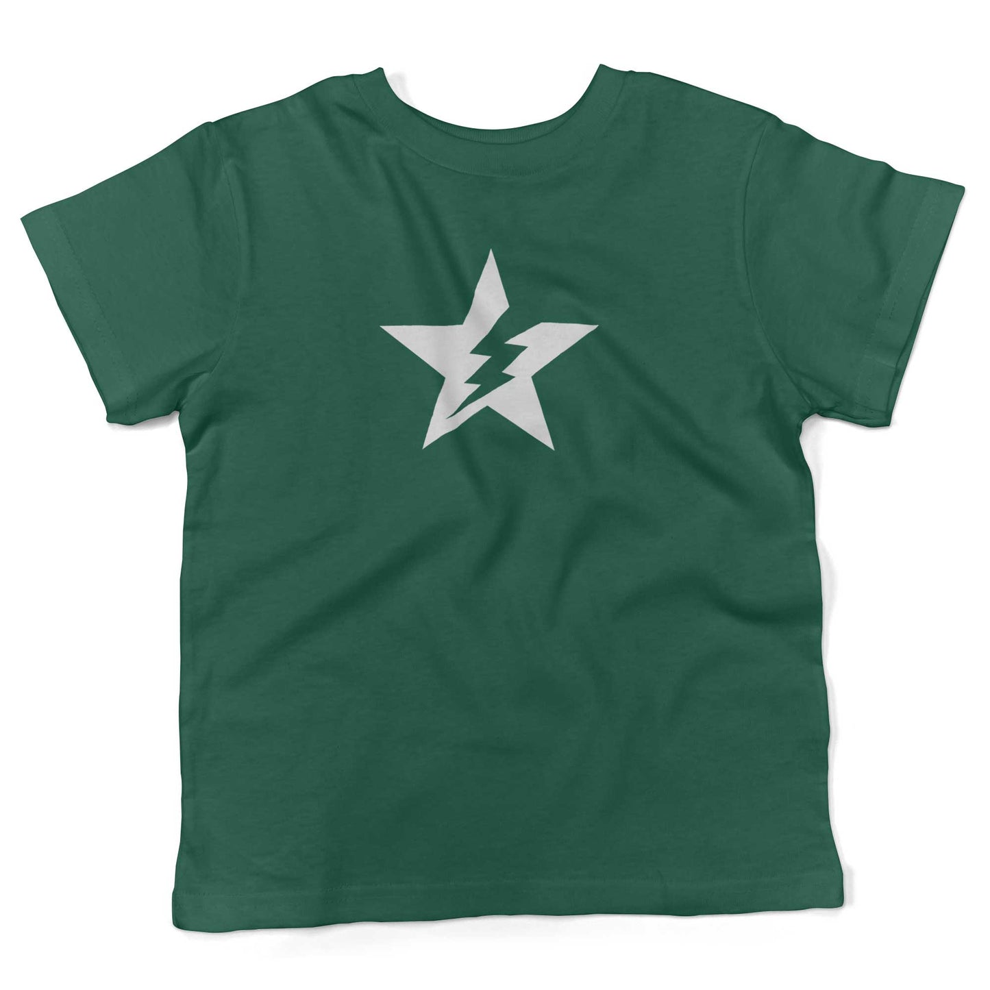 Star Bolt Toddler Shirt-Kelly Green-2T
