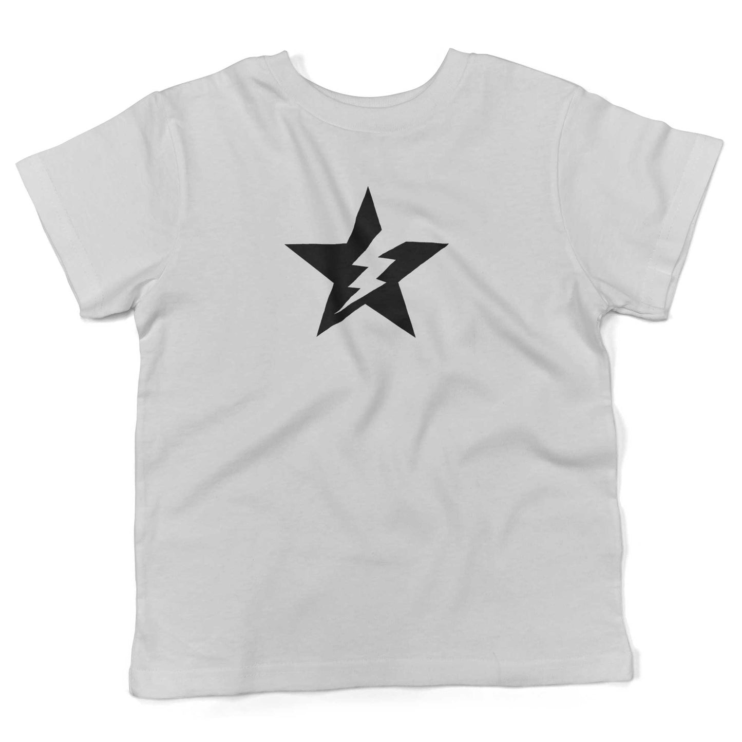 Star Bolt Toddler Shirt-White-2T