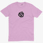Vinyl Record 45" Adapter Unisex Or Women's Cotton T-shirt-Pink-Unisex