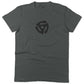 Vinyl Record 45" Adapter Unisex Or Women's Cotton T-shirt-Asphalt-Woman