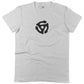 Vinyl Record 45" Adapter Unisex Or Women's Cotton T-shirt-White-Woman