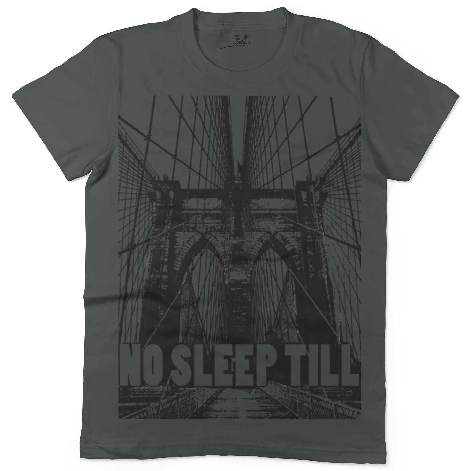 No Sleep Till Brooklyn Unisex Or Women's Cotton T-shirt-Asphalt-Woman