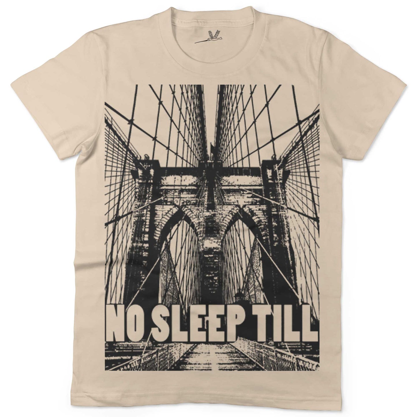 No Sleep Till Brooklyn Unisex Or Women's Cotton T-shirt-Organic Natural-Woman