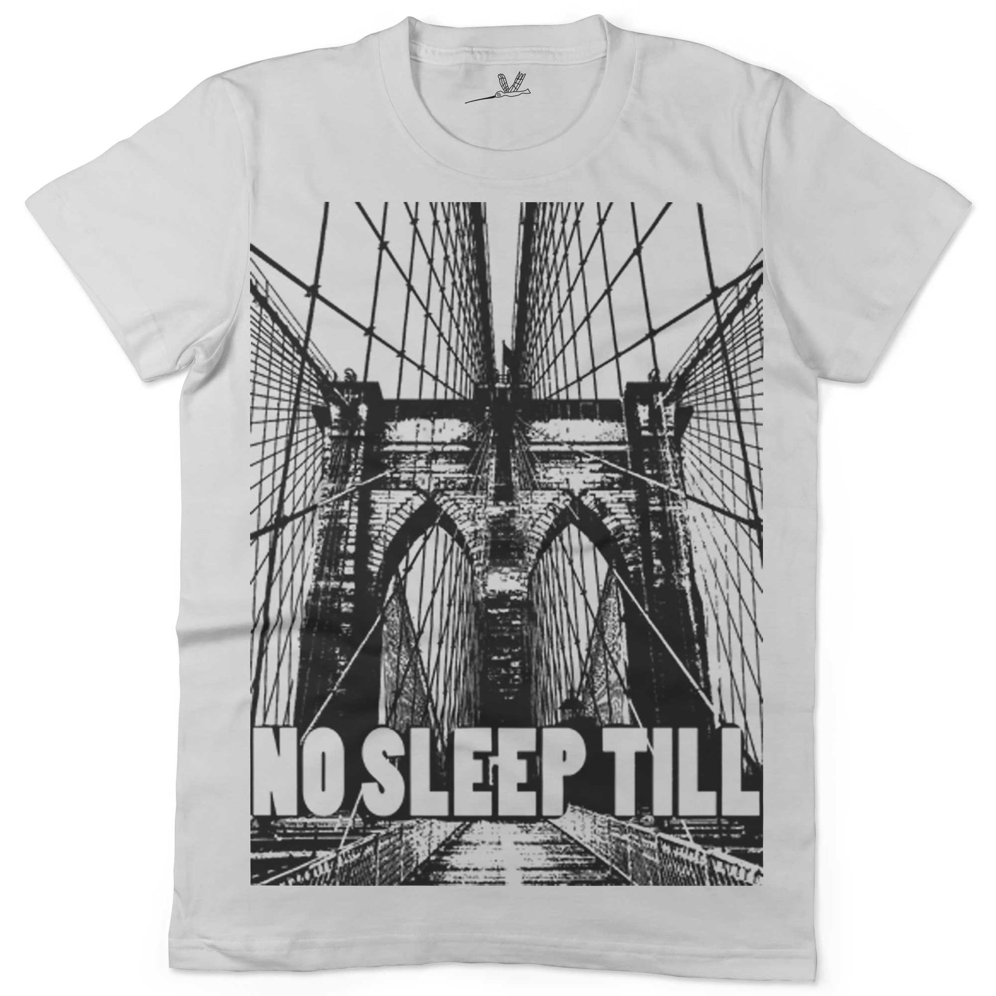 No Sleep Till Brooklyn Unisex Or Women's Cotton T-shirt-White-Woman