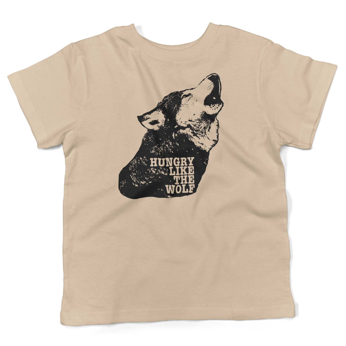 Hungry Like The Wolf Toddler Shirt-Organic Natural-2T