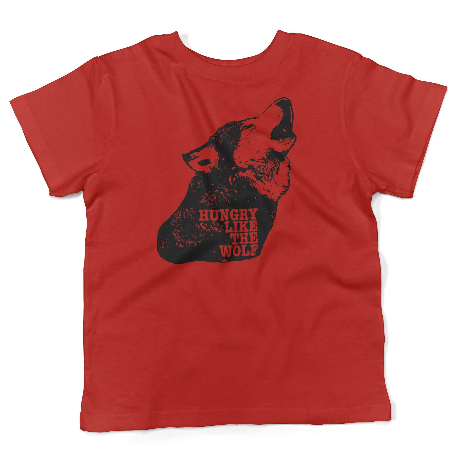 Hungry Like The Wolf Toddler Shirt-Red-2T