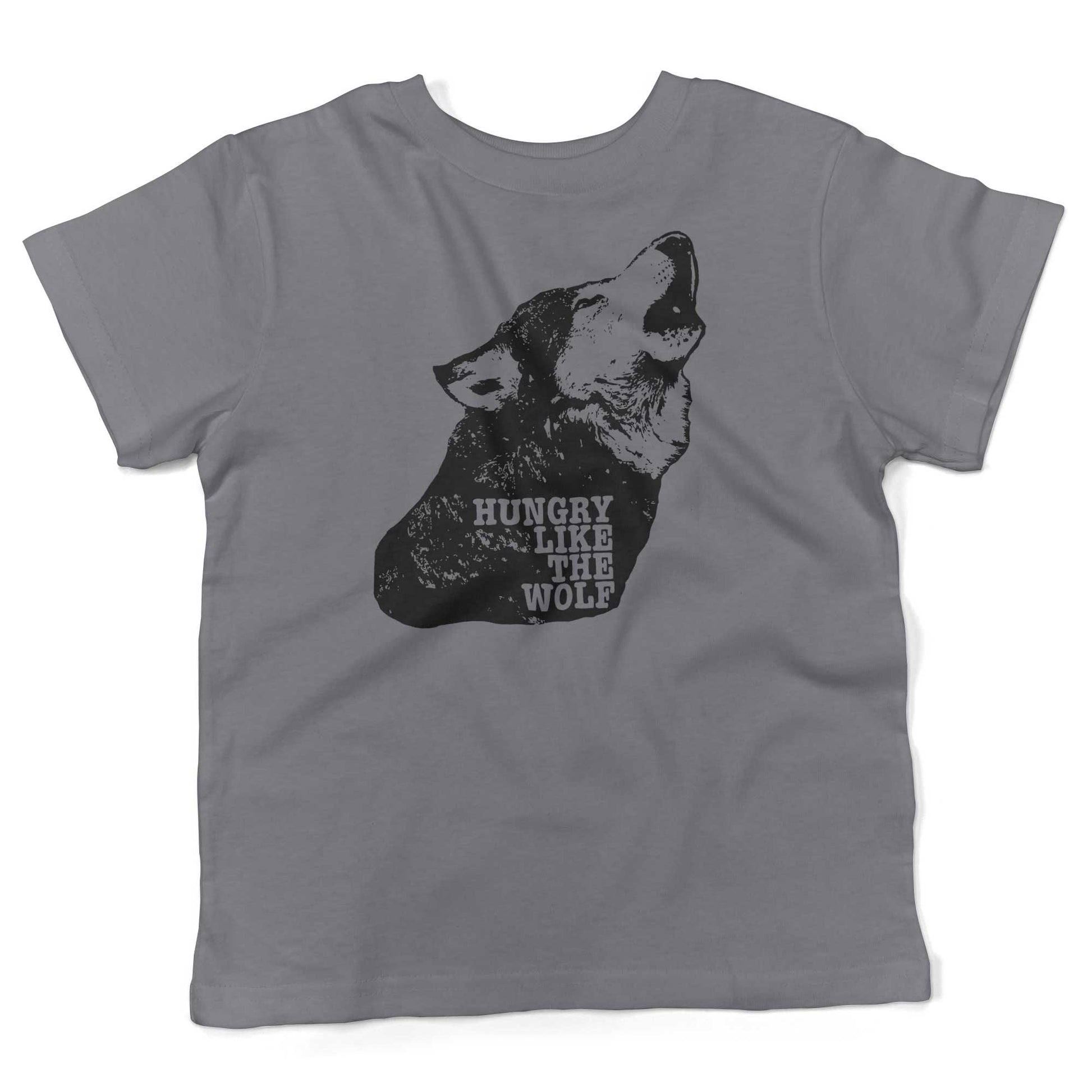 Hungry Like The Wolf Toddler Shirt-Slate-2T