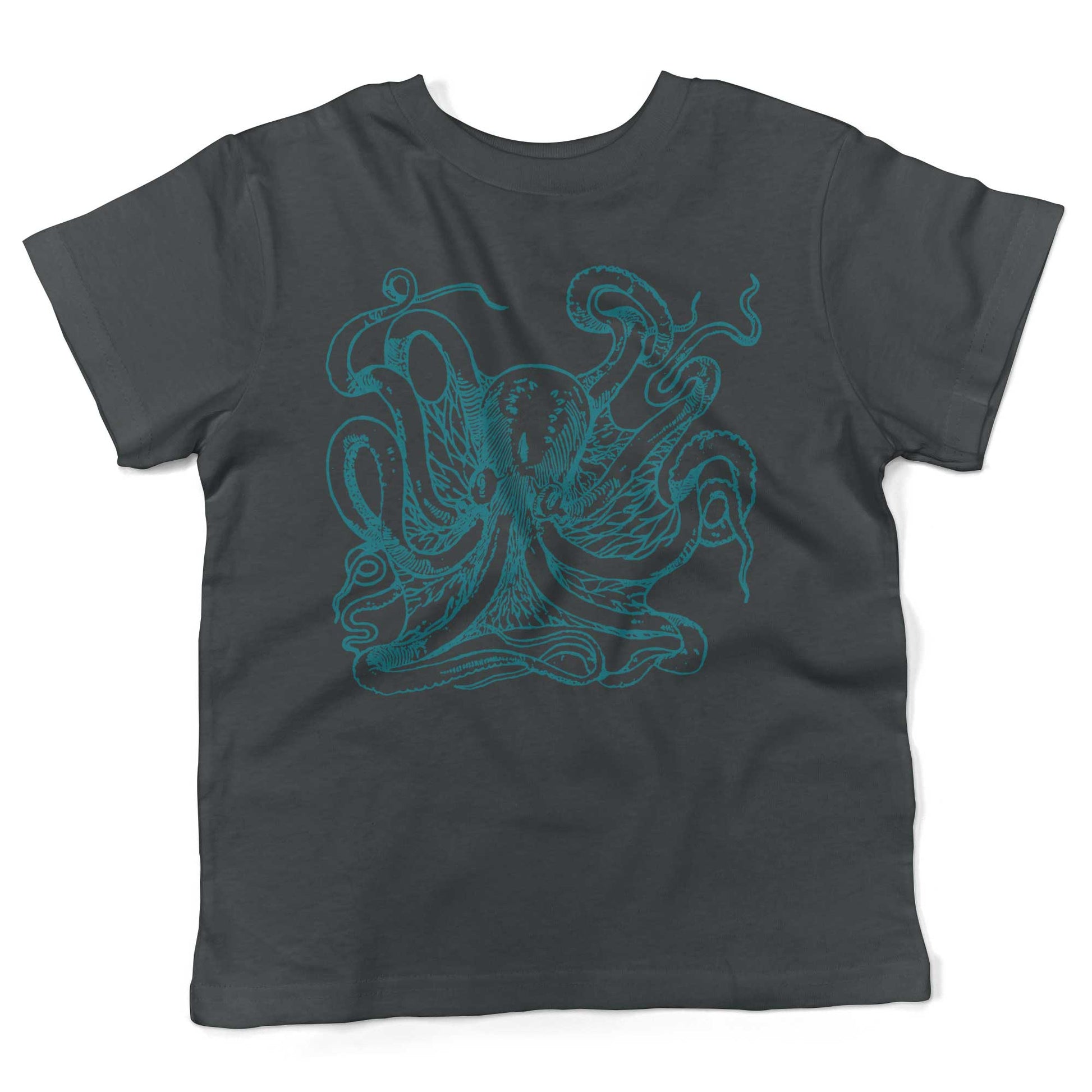 Giant Octopus Toddler Shirt-Asphalt-2T