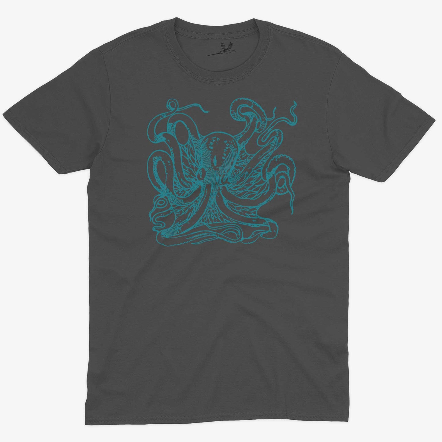 Giant Octopus Unisex Or Women's Cotton T-shirt-Asphalt-Unisex