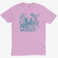 Giant Octopus Unisex Or Women's Cotton T-shirt-Pink-Unisex