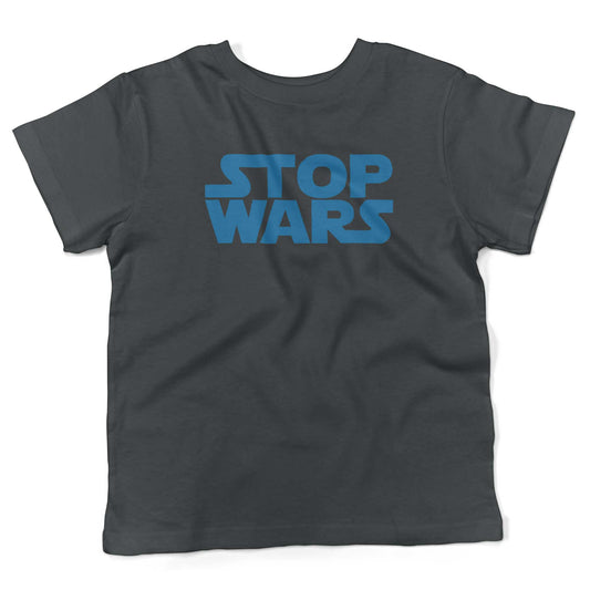 STOP WARS Toddler Shirt-Asphalt-2T