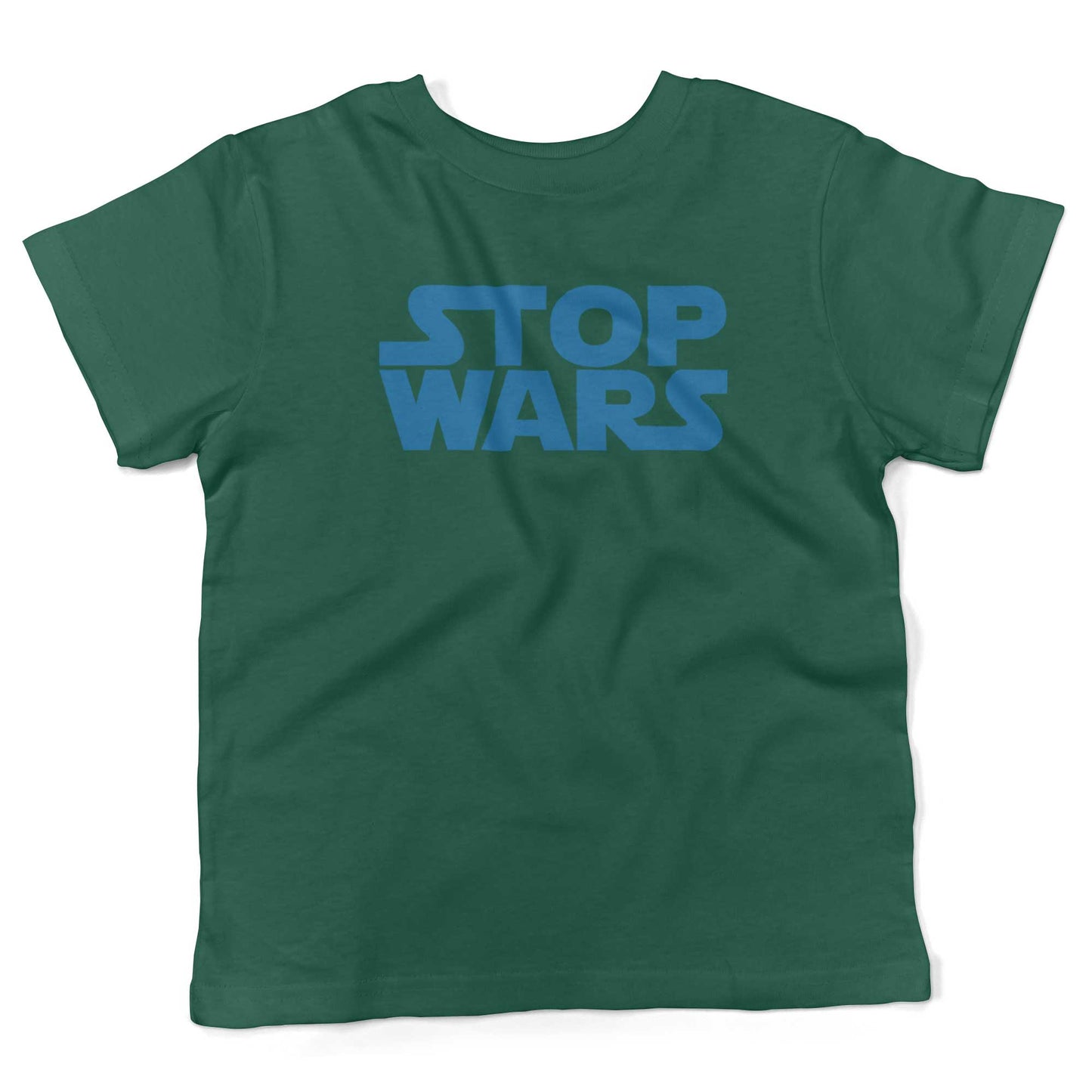 STOP WARS Toddler Shirt-Kelly Green-2T