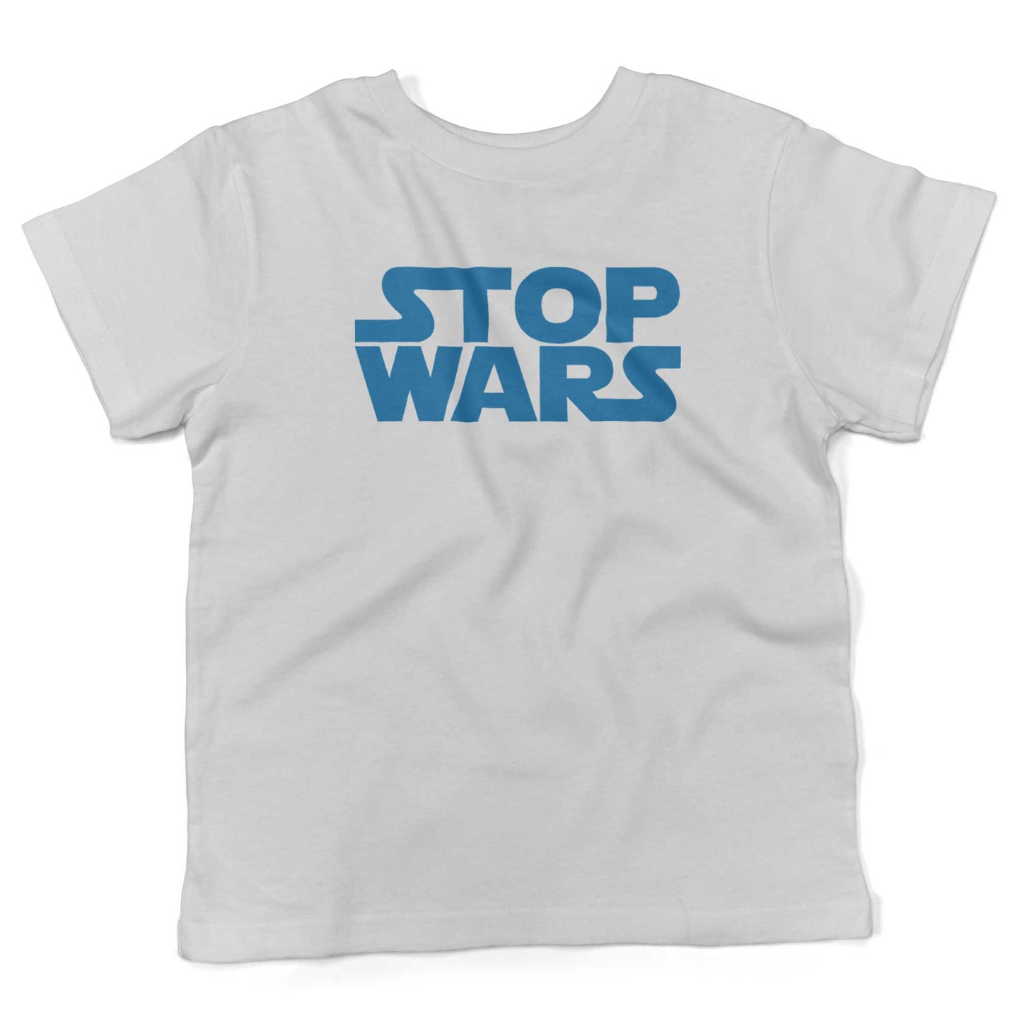 STOP WARS Toddler Shirt-White-2T