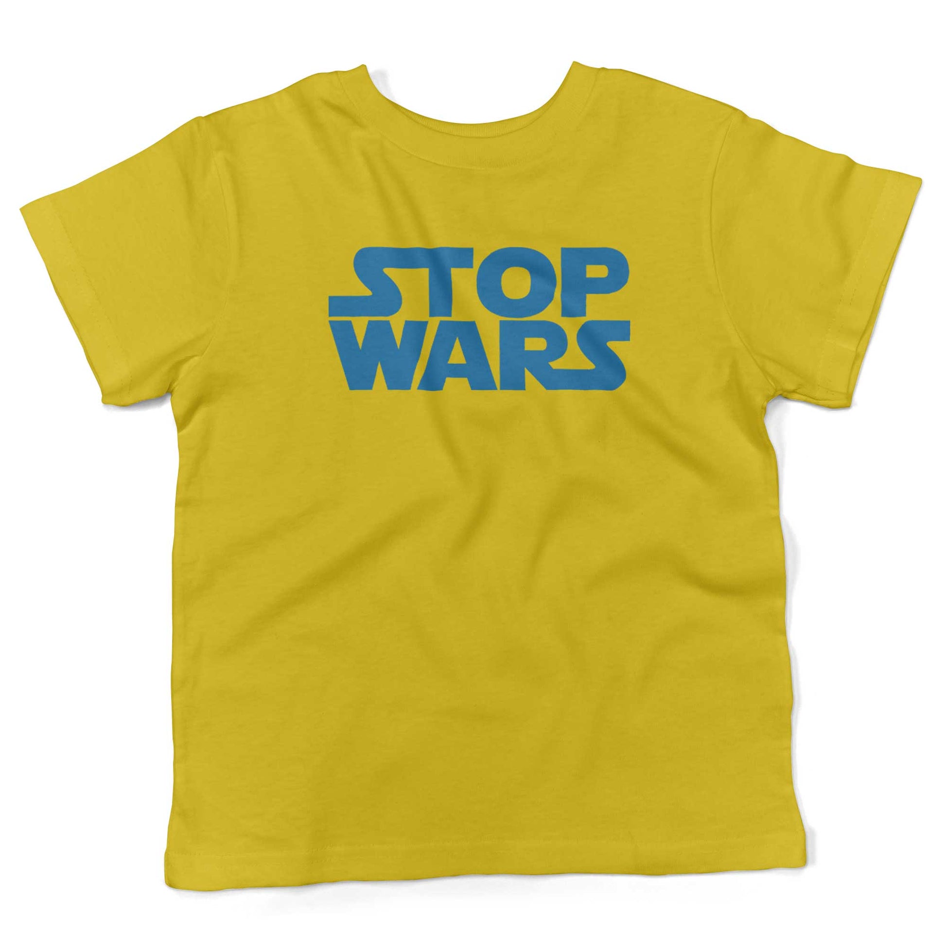 STOP WARS Toddler Shirt-Sunshine Yellow-2T