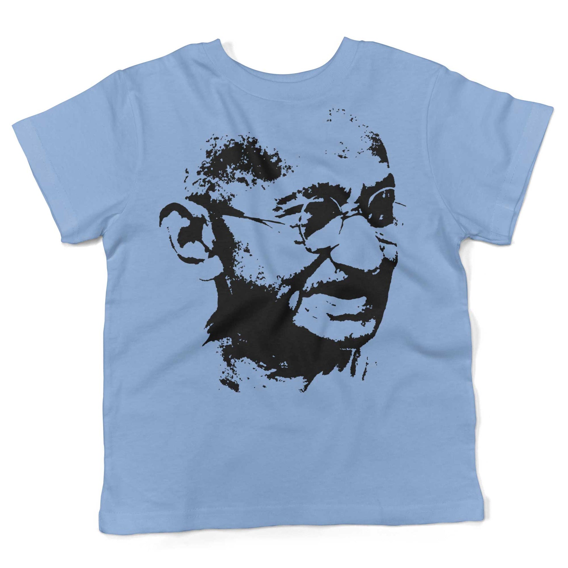 Mahatma Gandhi Be The Change Toddler Shirt-Organic Baby Blue-2T