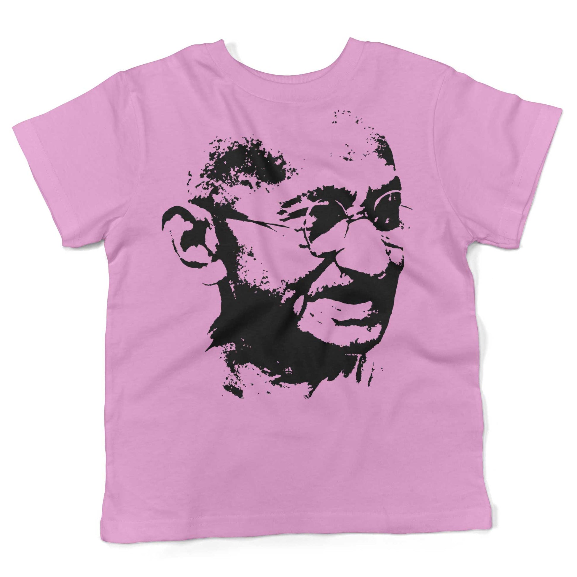 Mahatma Gandhi Be The Change Toddler Shirt-Organic Pink-2T