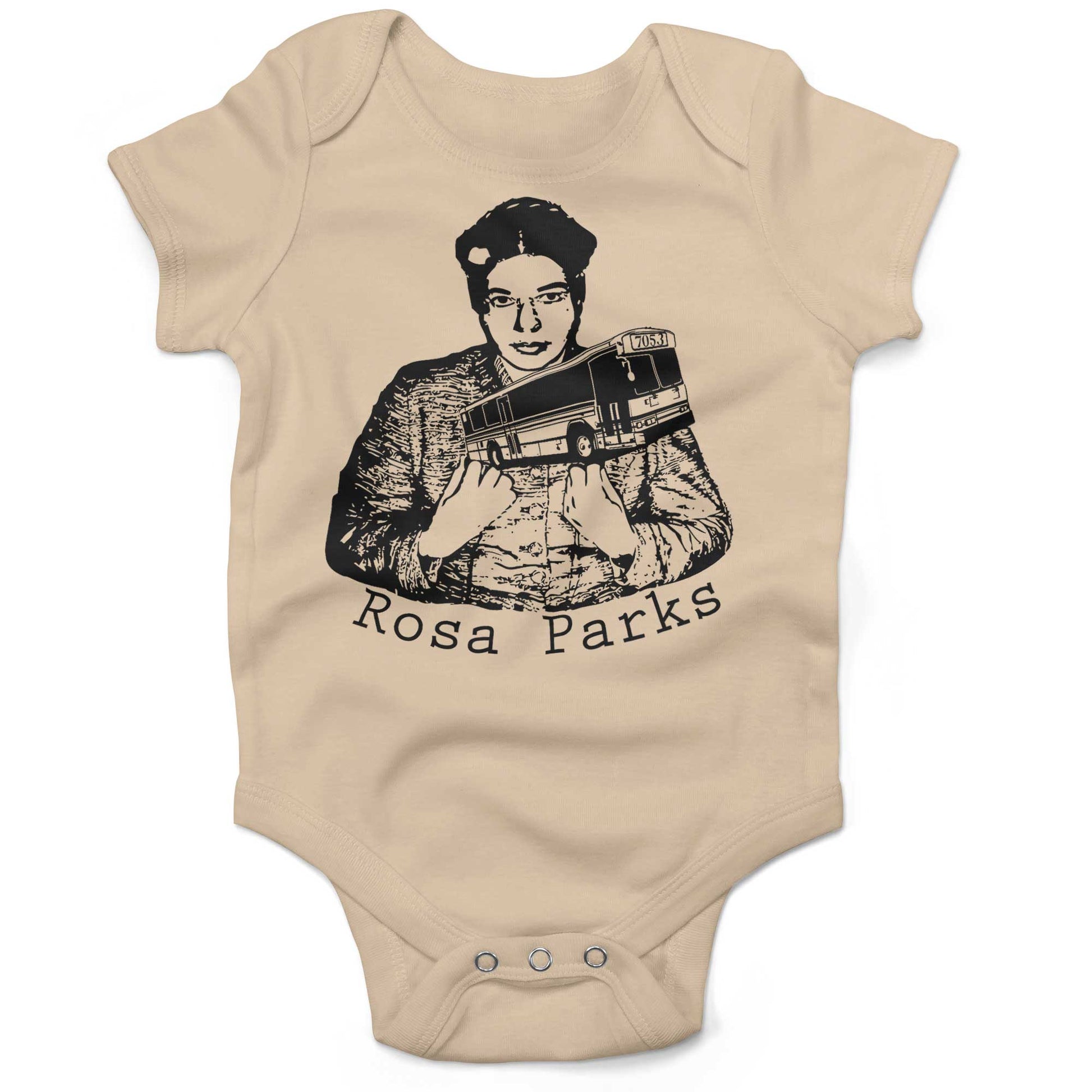 Rosa Parks Infant Bodysuit or Raglan Baby Tee-Organic Natural-3-6 months