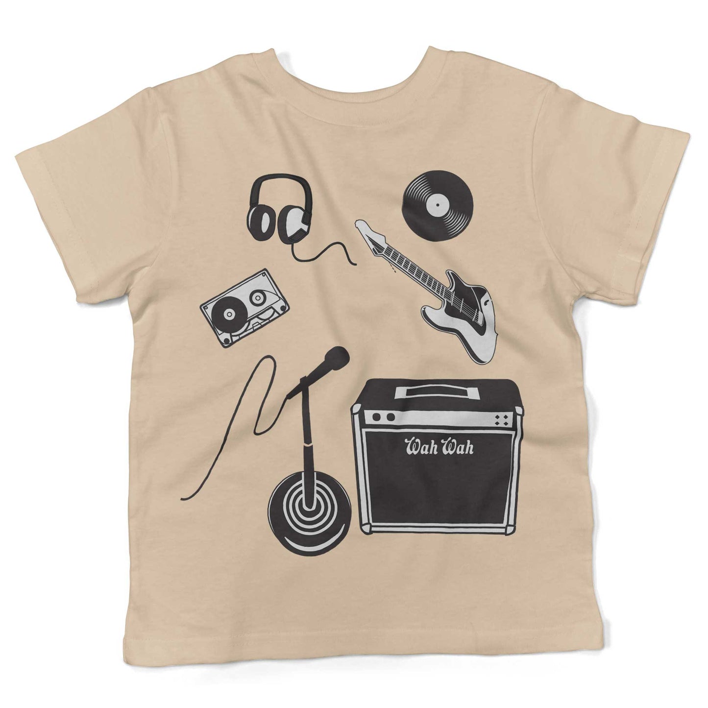With The Band Toddler Shirt-Organic Natural-2T