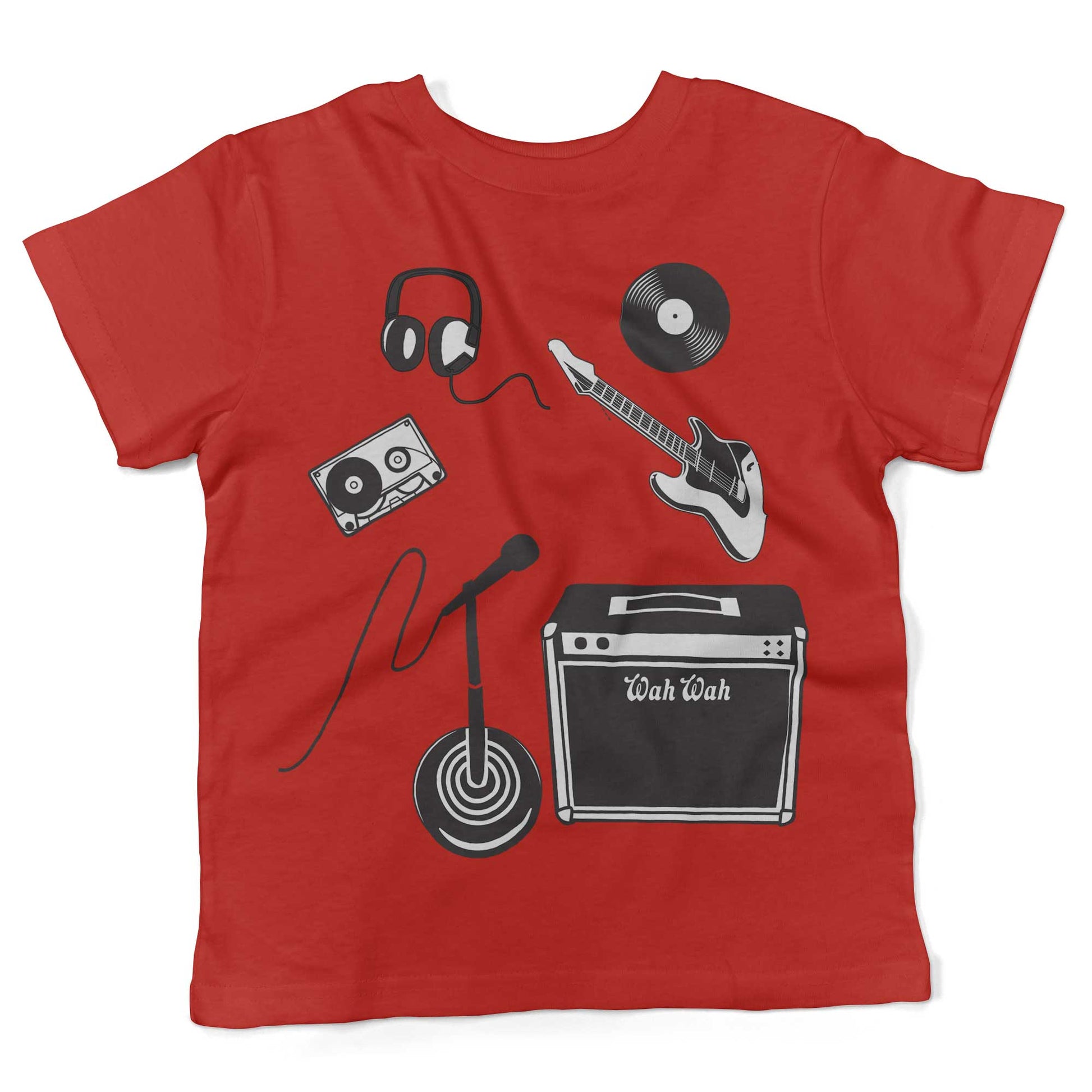 With The Band Toddler Shirt-Red-2T