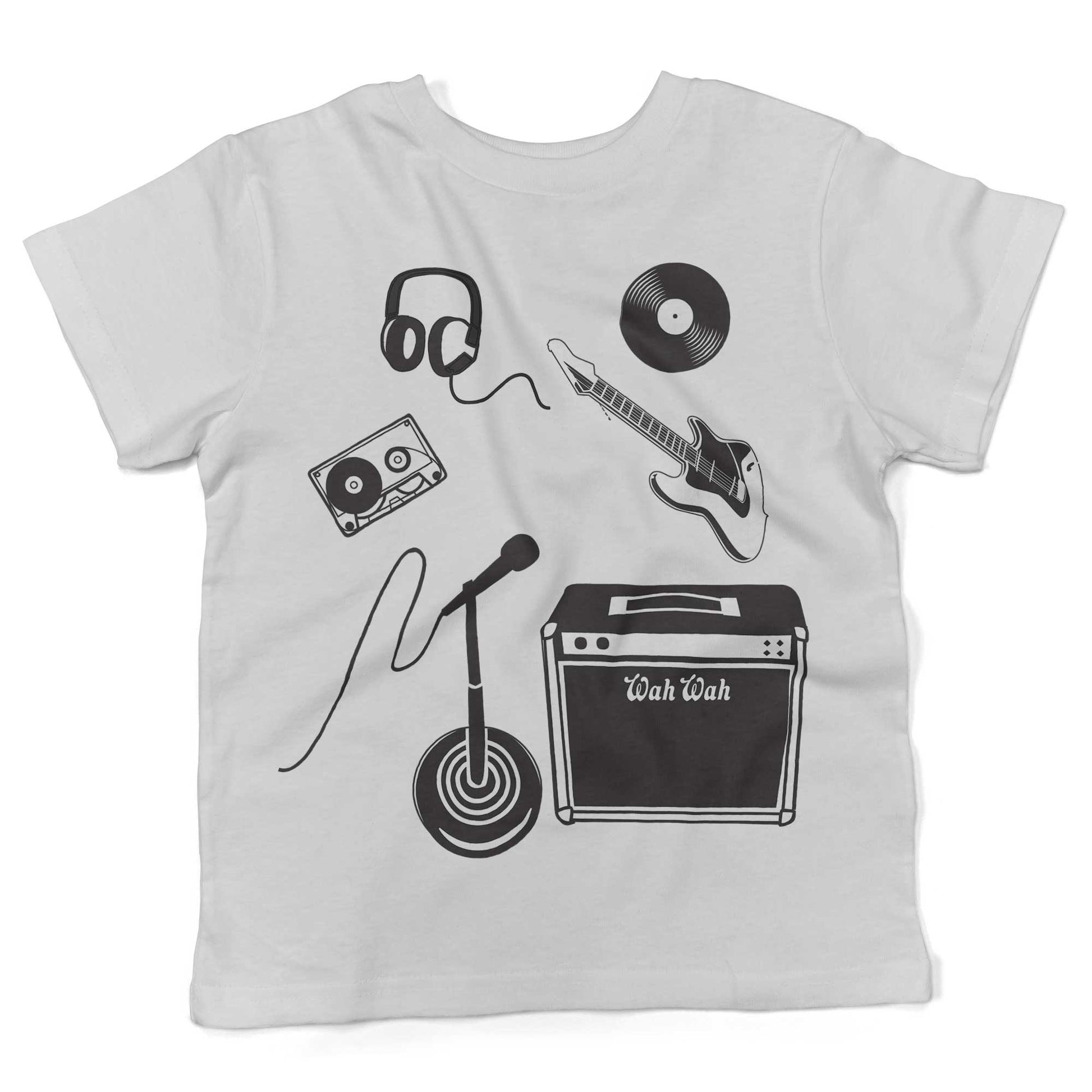 With The Band Toddler Shirt-White-2T