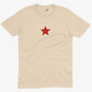 Five-Point Red Star Unisex Or Women's Cotton T-shirt-Organic Natural-Unisex