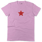 Five-Point Red Star Unisex Or Women's Cotton T-shirt-